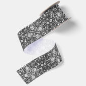 Bugs, gebroken wit op zwart lint (Achterkant)
