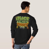 Bugs... Het is wat er is voor Dinner T-shirt (Achterkant volledig)