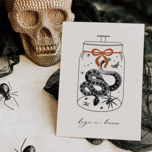 Bugs & Hisses Carte de voeux Halloween