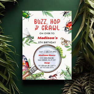 Bugs & Insecten  Boy Verjaardagsfeest Kaart