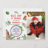 Bugs & Insecten verjaardagsfeestje Uitnodiging (Voorkant)