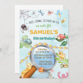 Bugs, insectes, invitation à l'anniversaire du gar (Devant / Derrière)