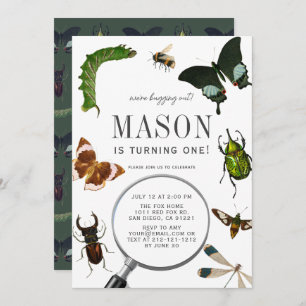 Bugs & Insects  Boy 1st verjaardag Kaart