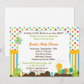 Bugs Invitation Unisex Baby shower Kaart (Voorkant / Achterkant)
