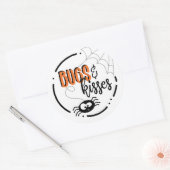 Bugs & Kisses Cirkel Halloween Stickers (Envelop)