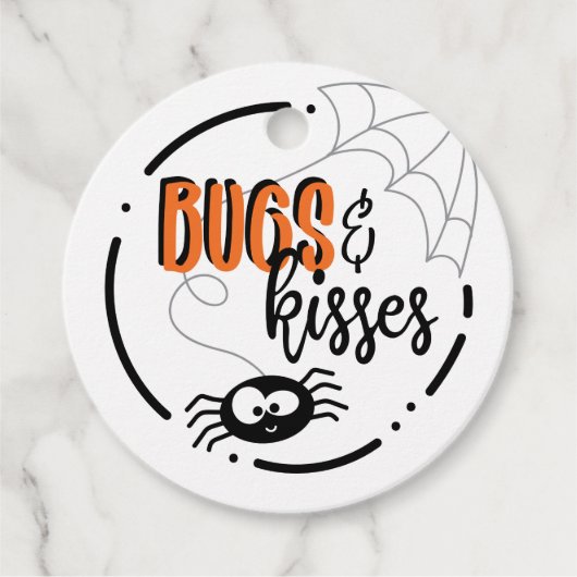 Bugs & Kisses Halloween Cadeau Labels (Voorkant)
