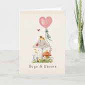 Bugs & Kisses Lieveheersbeestjes Paddestoel Valent Kaart (Voorkant)