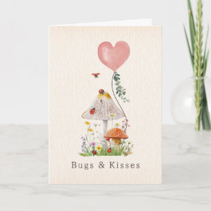 Bugs & Kisses Lieveheersbeestjes Paddestoel Valent Kaart