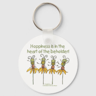 Bugs op bloemen sleutelhanger