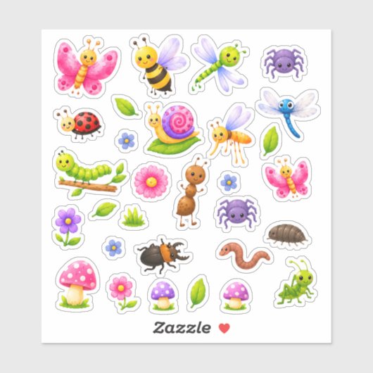 Bugs Stickerblad Sticker (Vel)
