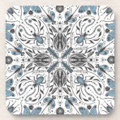 Bugs, zwart en blauw bier onderzetter (Voorkant)