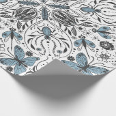 Bugs, zwart en blauw cadeaupapier (Hoek)