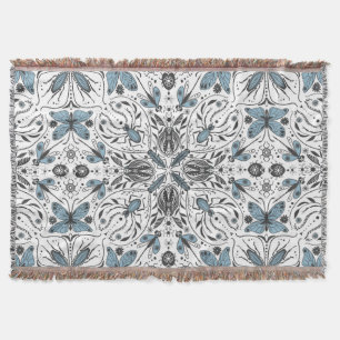 Bugs, zwart en blauw deken