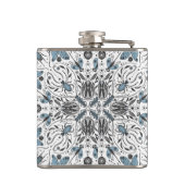 Bugs, zwart en blauw heupfles (Achterkant)