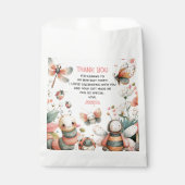 BUGTASTIC Cute Insects Kids' Birthday Thank You Bedankzakje (Voorkant)