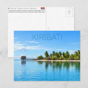 Buia in Noord-Tarawa, Kiribati Reizen Briefkaart