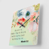 Buibus Verse Floral Square Wall klok (Hoek)