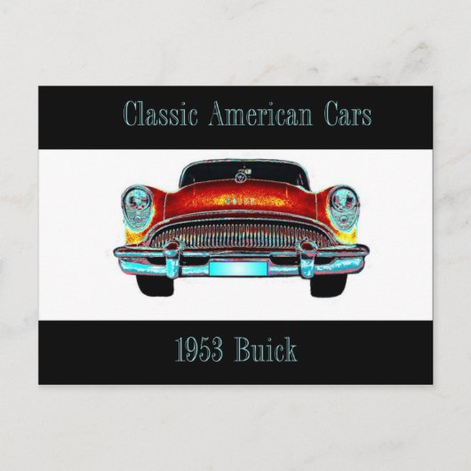 Buick 1953 Briefkaart (Voorkant)