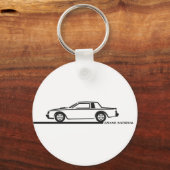 Buick Grand National Black Car Sleutelhanger (Voorkant)