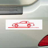 Buick Grand National Red Car Bumpersticker (Op auto)