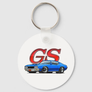 BuickGS_blauw Sleutelhanger