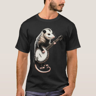 Buidelrat die banjogitaar speelt Funny Possums T-shirt