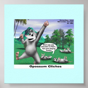 Buidelratten die Dood Spelen Cartoon Grappige Post Poster