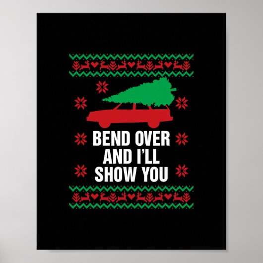 Buig over en I&# 9; LL show u kerstpaar m Poster (Voorkant)