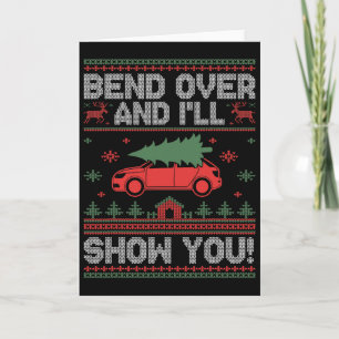 Buig Voorover En Ik Zal Je Lelijk Kerstkoppel Late Kaart