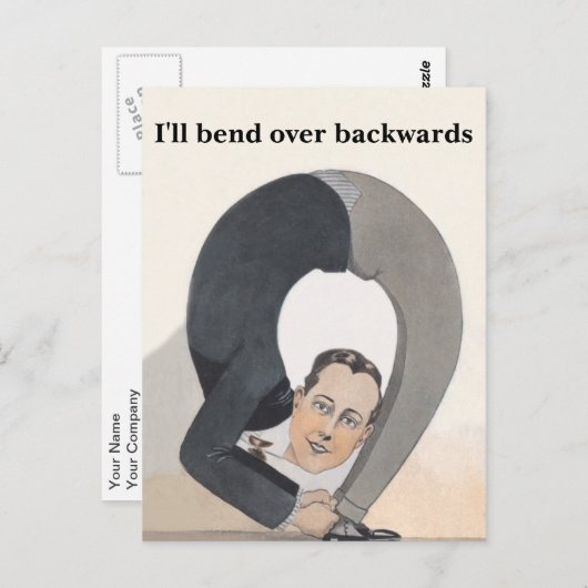 Buigen over Briefkaart van back-endagent voor onro (Voorkant / Achterkant)