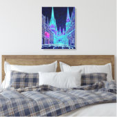 Buigende Akropolis Canvas Afdruk (Insitu (Slaapkamer))