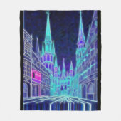 Buigende Akropolis Fleece Deken (Voorkant)