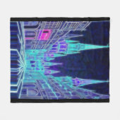 Buigende Akropolis Fleece Deken (Voorkant (Horizontaal))