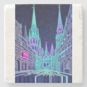 Buigende Akropolis Stenen Onderzetter