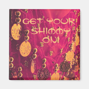 Buik dans heup sjaal met munten magneet