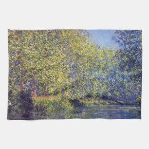 Buik in de Epte bij Giverny door Claude Monet Theedoek