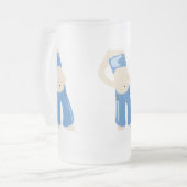buikbierglas matglas bierpul (Voorkant links)
