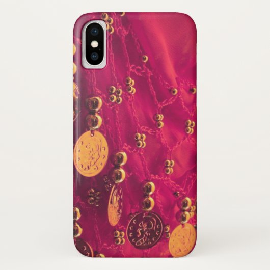 Buikdans hip sjaal met munten iPhone x Case-Mate iPhone Case (Achterkant)