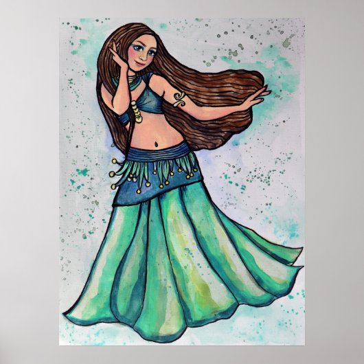 Buikdanser Poster (Voorkant)