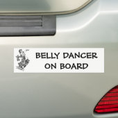 Buikdanseres aan boord bumpersticker (Op auto)