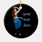  buikdanseres keramisch ornament (Achterkant)