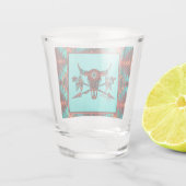 Buikspieren en pijlen van ruw glas (Achterkant)