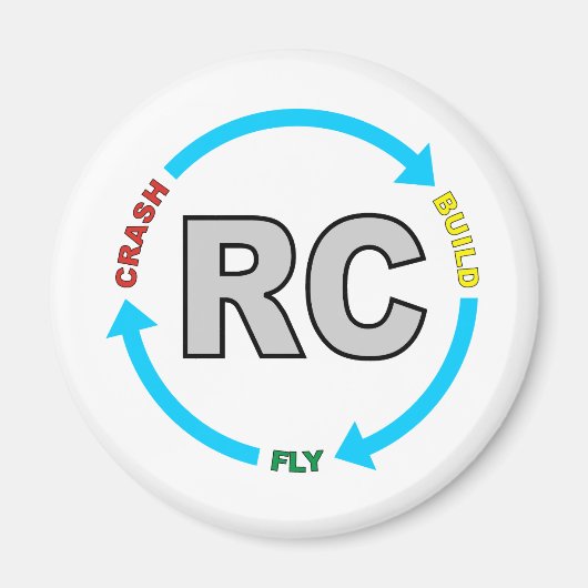 Build Crash Fly RC Magneet (Voorkant)