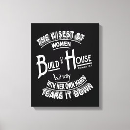 Build House Canvas Afdruk