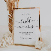 Build Memories Wedding Guest Book Sign Reclamebord Met Voetstuk