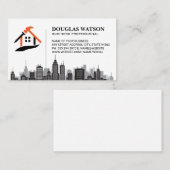 Builder Renovation Logo | City Skyline Visitekaartje (Voorkant / Achterkant)