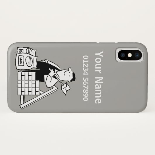 Builder Theme Cartoon Case-Mate iPhone Case (Achterkant (horizontaal))