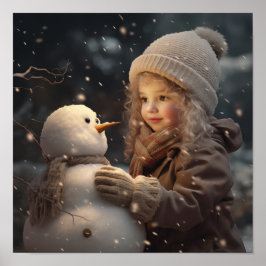 Building a Snowman Poster