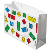"Building Blocks" Grote Gift Bag Large Cadeautasje (Achterkant Gekanteld)