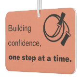 Building Confidence, One Step at a Time - Orange Luchtverfrisser (Links)